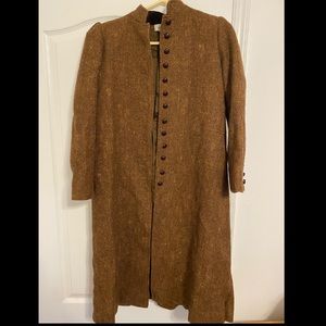 Valentino Boutique coat. Size 6. Brown tweed.